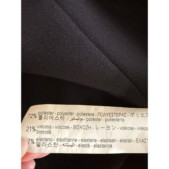 ZARA Elegant Black Belted Midi Dress with 3/4 Sleeves”SZ M - Picture 10 of 10